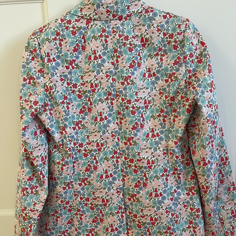 NWT J. Crew Liberty Campbell blazer floral cotton size 4 - Picture 3 of 6
